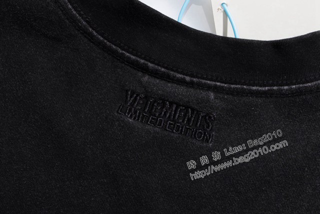 Vetements專櫃維特萌2023FW新款印花刺繡T恤 男女同款 tzy3112